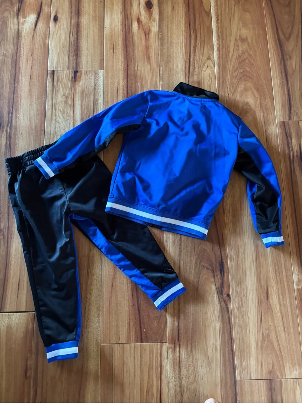 0-1 Jordan Royal Blue and Black Kids Track Set with Yellow Jump-man